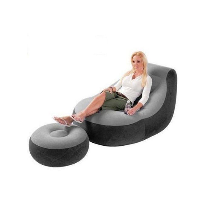 Intex Inflatable Ultra Lounge Chair With Footrest & Pump