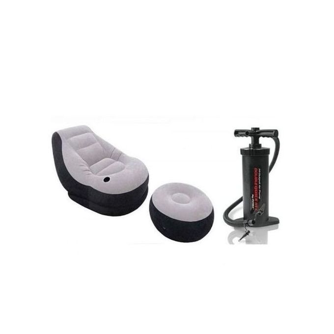 Intex Inflatable Ultra Lounge Chair With Footrest & Pump