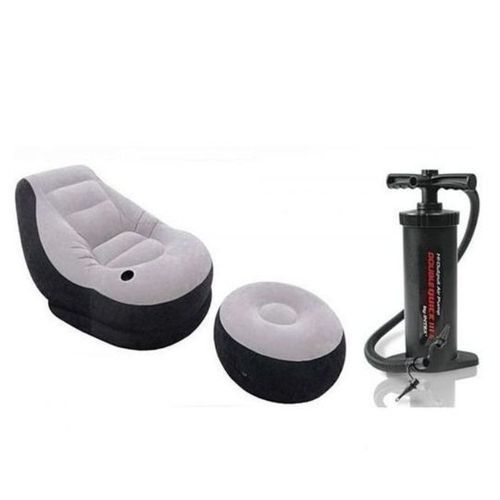 Intex Inflatable Ultra Lounge Chair With Footrest & Pump