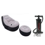 Intex Inflatable Ultra Lounge Chair With Footrest & Pump