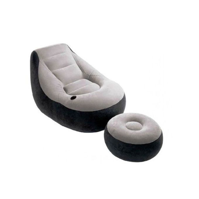 Intex Inflatable Ultra Lounge Chair With Footrest & Pump