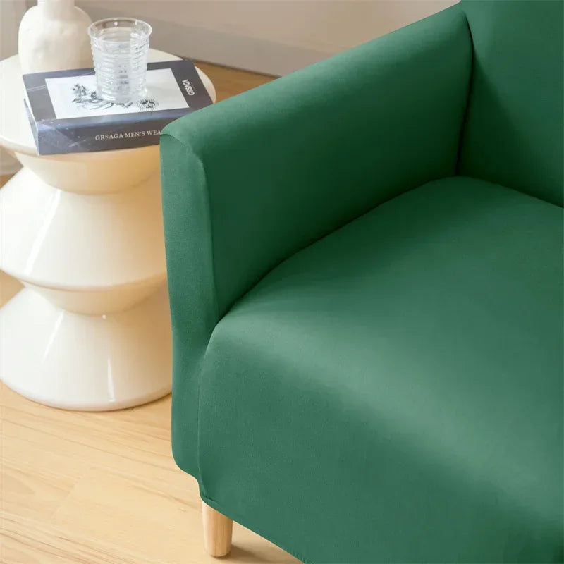 Nordic Stretch Club Chair Cover Water Repellent Spandex Armchair Slipcover Relax Single Sofa Cover Living Room Bar Counter