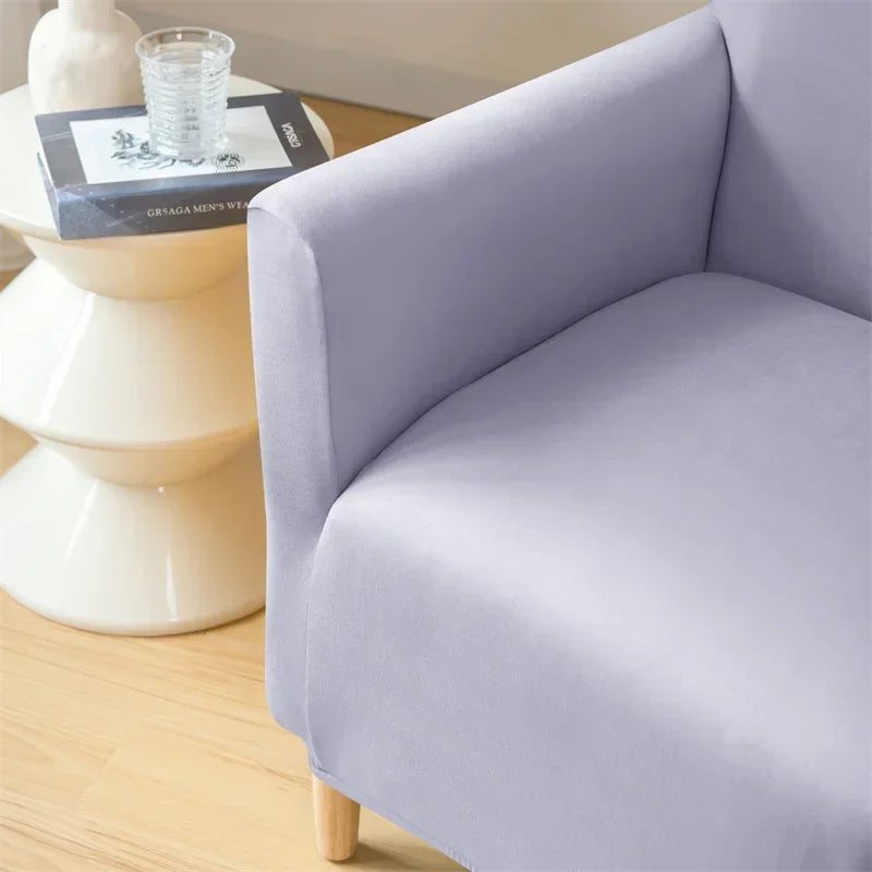 Nordic Stretch Club Chair Cover Water Repellent Spandex Armchair Slipcover Relax Single Sofa Cover Living Room Bar Counter