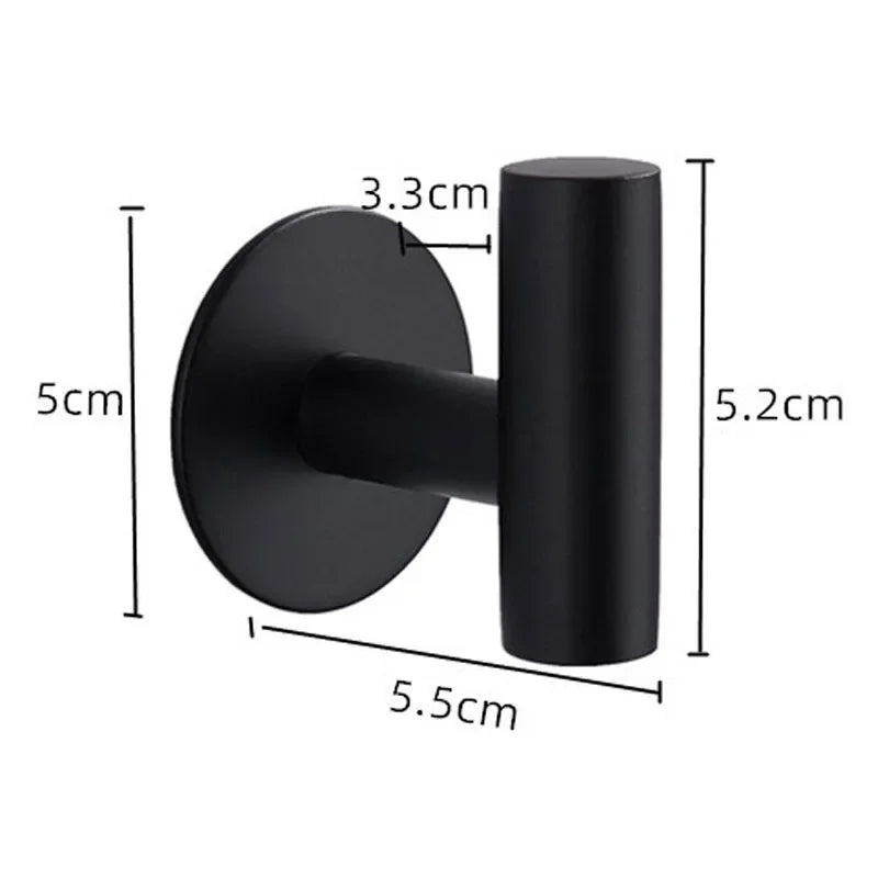 Towel Hooks for Bathrooms Wall Mount Stainless Steel Hook for Hanging Heavy-Duty Bedroom Kitchen Bathroom Accessories Hook