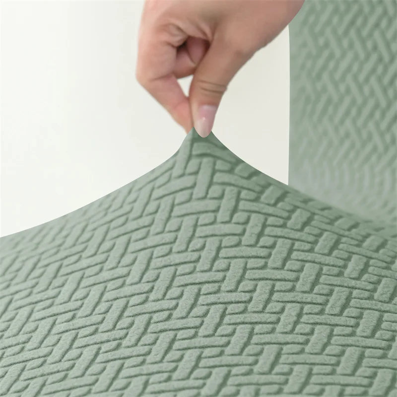 T-shaped Jacquard Tub Chair Cover Armchair Slipcover for Living Room Bedroom Office Elastic Single Sofa Covers Home Bar Counter