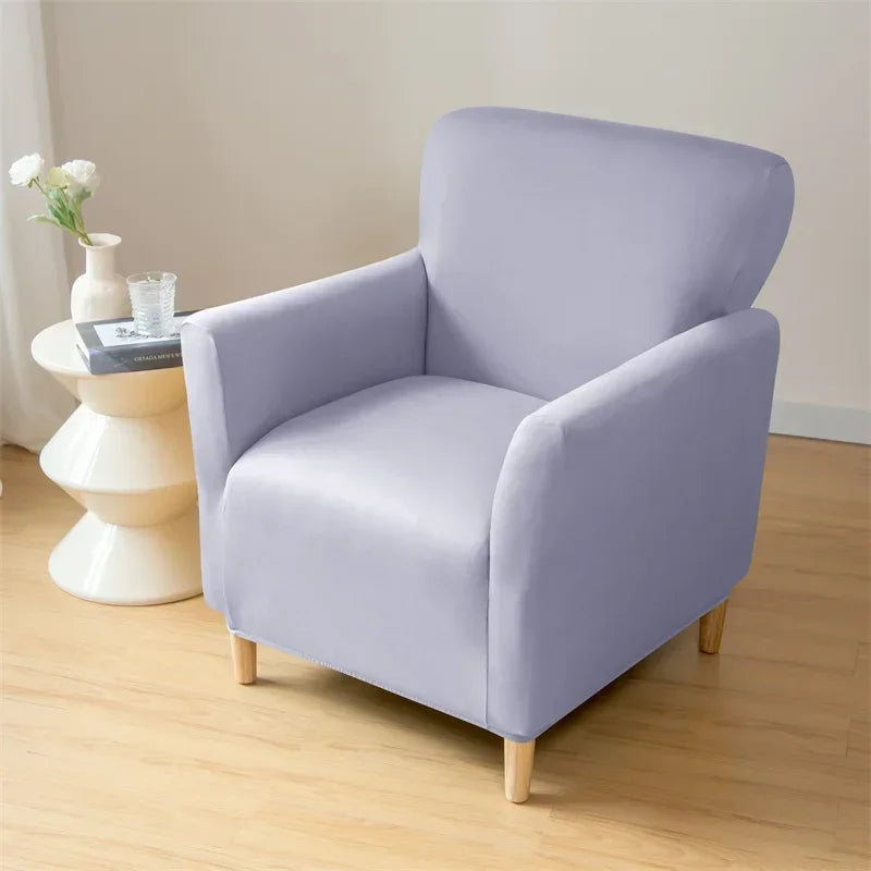 Nordic Stretch Club Chair Cover Water Repellent Spandex Armchair Slipcover Relax Single Sofa Cover Living Room Bar Counter