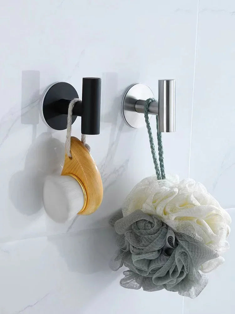 Towel Hooks for Bathrooms Wall Mount Stainless Steel Hook for Hanging Heavy-Duty Bedroom Kitchen Bathroom Accessories Hook