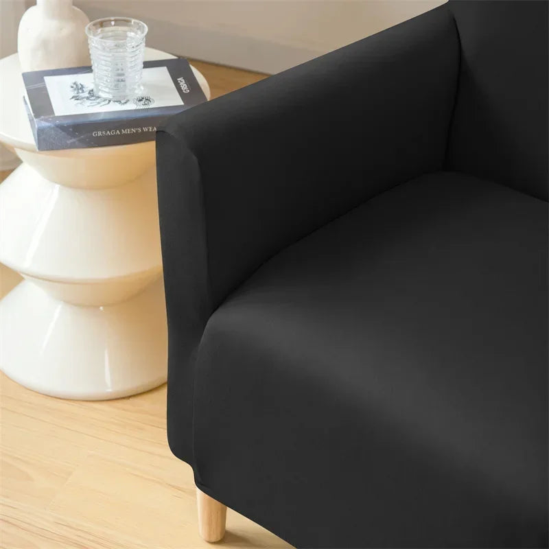 Nordic Stretch Club Chair Cover Water Repellent Spandex Armchair Slipcover Relax Single Sofa Cover Living Room Bar Counter