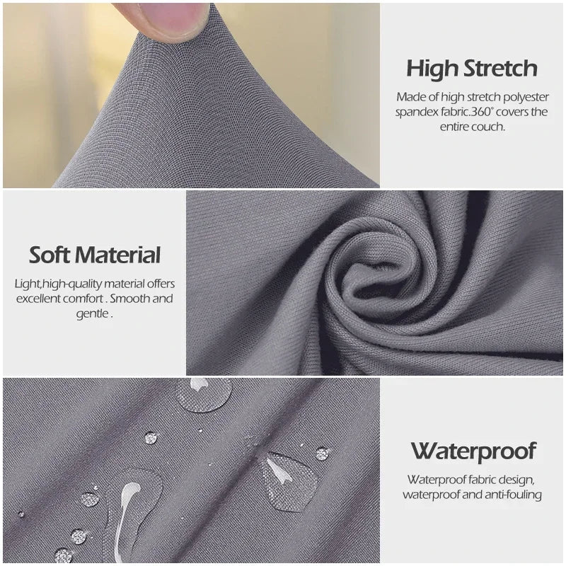 Nordic Stretch Club Chair Cover Water Repellent Spandex Armchair Slipcover Relax Single Sofa Cover Living Room Bar Counter