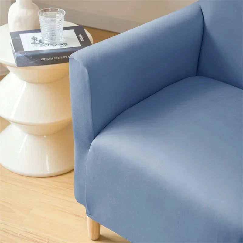 Nordic Stretch Club Chair Cover Water Repellent Spandex Armchair Slipcover Relax Single Sofa Cover Living Room Bar Counter