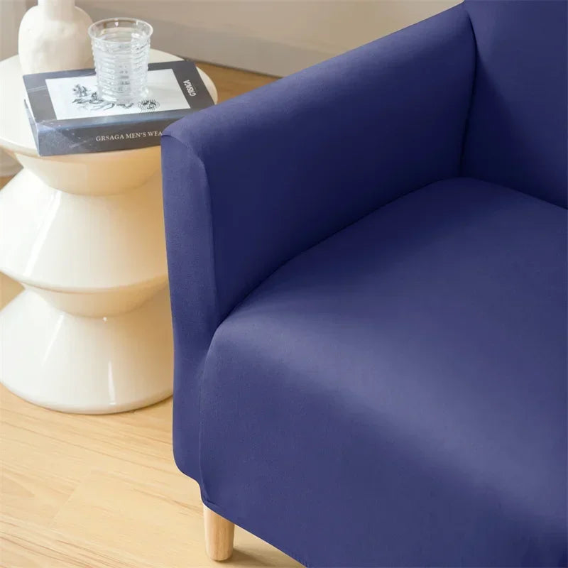 Nordic Stretch Club Chair Cover Water Repellent Spandex Armchair Slipcover Relax Single Sofa Cover Living Room Bar Counter