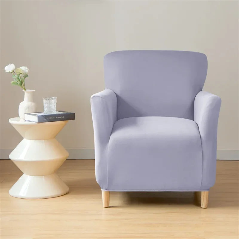 Nordic Stretch Club Chair Cover Water Repellent Spandex Armchair Slipcover Relax Single Sofa Cover Living Room Bar Counter