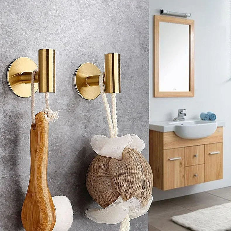 Towel Hooks for Bathrooms Wall Mount Stainless Steel Hook for Hanging Heavy-Duty Bedroom Kitchen Bathroom Accessories Hook