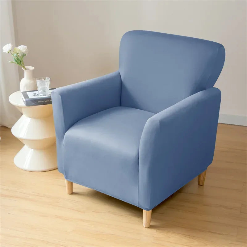 Nordic Stretch Club Chair Cover Water Repellent Spandex Armchair Slipcover Relax Single Sofa Cover Living Room Bar Counter