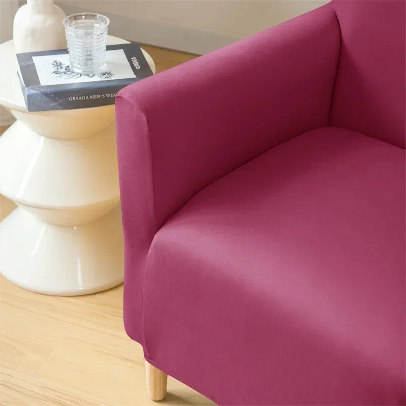 Nordic Stretch Club Chair Cover Water Repellent Spandex Armchair Slipcover Relax Single Sofa Cover Living Room Bar Counter