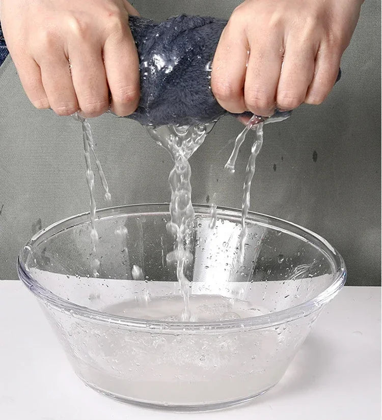 Bowknot Hand Towels for Kitchen Bathroom Coral Velvet Microfiber Soft Quick Dry Absorbent Cleaning Cloths Home Sauna Terry Towel